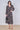 Black Vintage Floral Belted Crossover Midi Dress