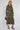 Khaki Floral Print Maxi Shirt Dress