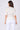 Ivory satin tie front short sleeve top back view