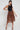 Love Sunshine Rust Zebra Printed Gold Striped Tiered Midi Skirt LS-2148 skirts