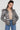 Love Sunshine Grey Shiny Puffer Jacket with Grey Faux Fur LS-6042