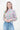 Love Sunshine White Floral Print Shirred Waist Cropped Top Brunch Casual Everyday Garden Party LS-9088 Workwear