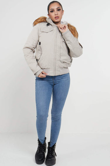 Love Sunshine Grey Bomber Para Jacket LS-2009
