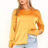 Love Sunshine Mustard Satin Oversized Shirt LS-2268
