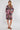 Emerald Rose Print Half Sleeve Mini Shirt Dress