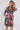Emerald Rose Print Half Sleeve Mini Shirt Dress