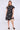 Black Paisley Print Short Sleeve Mini Dress