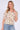 White Floral Print Short Sleeve Knotted Top