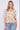 White Floral Print Short Sleeve Knotted Top