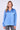 Blue Brushed Satin Oversized Shirt