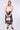 Black Floral Printed Asymmetric Hem Skirt