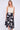Black Floral Printed Asymmetric Hem Skirt