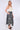 Grey Zebra Print Asymmetric Hem Skirt