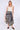 Zebra Scarf Print Asymmetric Hem Skirt