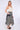 Zebra Scarf Print Asymmetric Hem Skirt