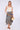 Leopard Scarf Print Asymmetric Hem Skirt