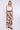 Brown Roses Print Tiered Maxi Skirt