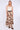Brown Roses Print Tiered Maxi Skirt