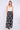 Mono Floral Print Tiered Maxi Skirt