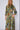 Khaki Botanical Print Satin Maxi Shirt Dress