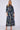 Navy Botanical Print Satin Maxi Shirt Dress