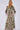 Khaki Geometric Print Satin Maxi Shirt Dress