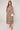 Beige and Brown Paisley Print Maxi Shirt Dress