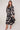Black and Stone Abstract Floral Print Maxi Shirt Dress