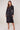 Black Tonal Floral Print Midi Shirt Dress
