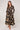 Black and Gold Swirl Print Maxi Shirt Dress