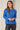 Blue Scallop Textured Knit Jumper