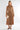 Golden Layer Satin Long Sleeve Maxi Shirt Dress