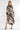 Black and Beige Abstract Print Midaxi Shirt Dress