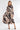 Black and Beige Abstract Print Midaxi Shirt Dress