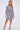 Navy and White Geometric Print Mini Shirt Dress