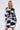 Navy Tie Dye Print Mini Shirt Dress