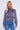 Purple Grey Creased Satin Shirred Waist Cropped Top