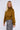 Mustard Creased Satin Shirred Waist Cropped Top