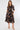 Black and Copper Painterly Print Midi Shirt Dress