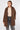 Chocolate Hooded Drawstring Parka