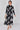 Black and White Floral Belted Maxi Shirt Dress