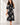 Love Sunshine Black Ivory Bouquet Print Belted Midi Shirt Dress Brunch Dress Casual Dress Dress with Pockets Dresses Everyday Dress LS-2045 Workwear Dress