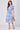Blue Paisley Print Midi Shirt Dress