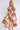Orange and Green Pattern Print Midi Shirt Dress