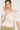 Love Sunshine Beige Short Sleeve Knotted Crepe Satin Top LS-2151 Satin Top Short Sleeve