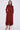Rust Layered Satin Long Sleeve Maxi Shirt Dress
