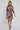Roses Print Quarter Sleeve Mini Shirt Dress