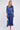 Blue Leopard Print Satin Maxi Shirt Dress