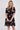 Black Roses Print Mini Dress