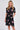 Black Roses Print Mini Dress